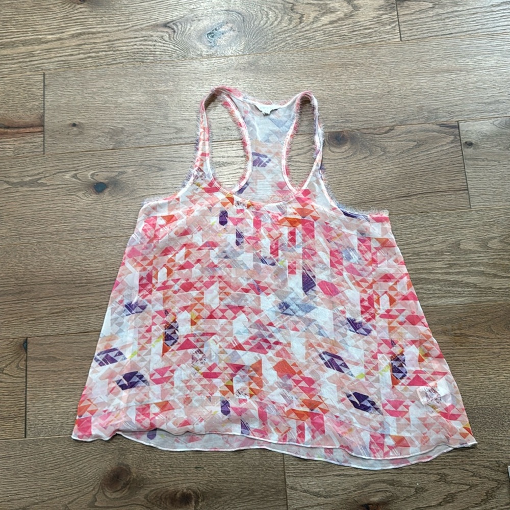 Aeropostale sheer high low tank